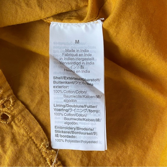 J. Crew Embroidered Blouse - Flowers & Ruffles - Size Medium - Picture 9 of 11